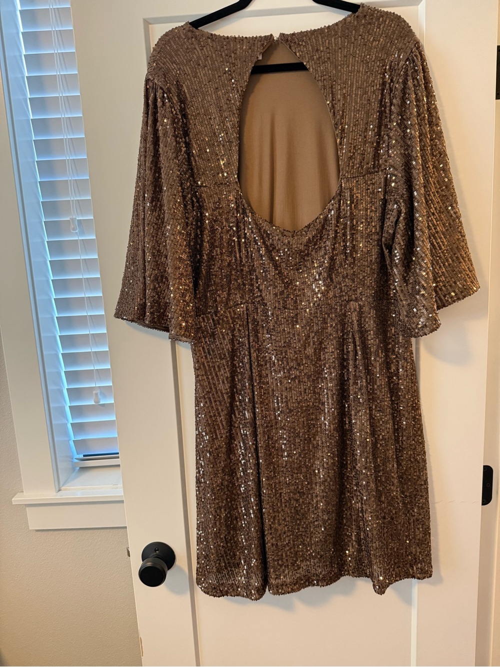 Old Navy Brown Sequin Swing Dress - Picture 2 of 2